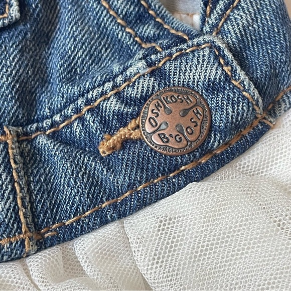 OshKosh B'gosh Denim and White Tulle Skirtall Size is 6 Months - Picture 9 of 10